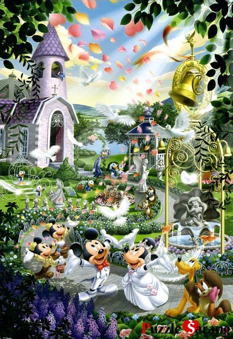 Tenyo Mickeys Wedding 1000pcs Minnie Mouse Pictures Disney