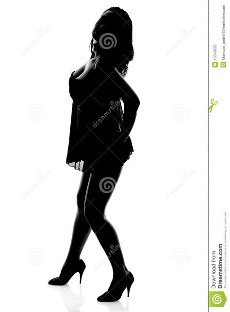 Sylwetki seksowna kobieta zdjęcie stock Obraz złożonej z tło 19848222