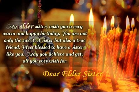 My wonderful little sister, you really are the most. Birthday Wishes For Elder Sister, Greetings, Messages ...