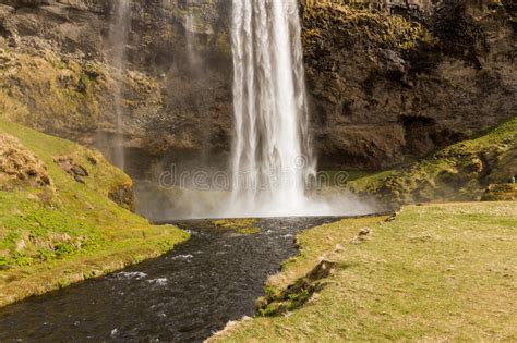 Seljalandsfoss Waterfall Iceland Stock Photo Image Of Blur Iceland