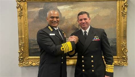 Navy Chief Admiral Hari Kumar Visits Australia Discusses Stronger