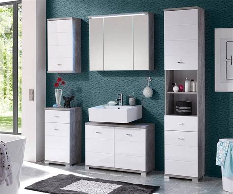 Bis zu 30 reduziert regale 20 cm breite online kaufen bei otto groe auswahl top service top marken ratenkauf kauf auf rechnung mglich jetzt bestellen. DELIFE Badezimmer-Set »Petre«, Weiss Grau 38 cm mit 2 ...