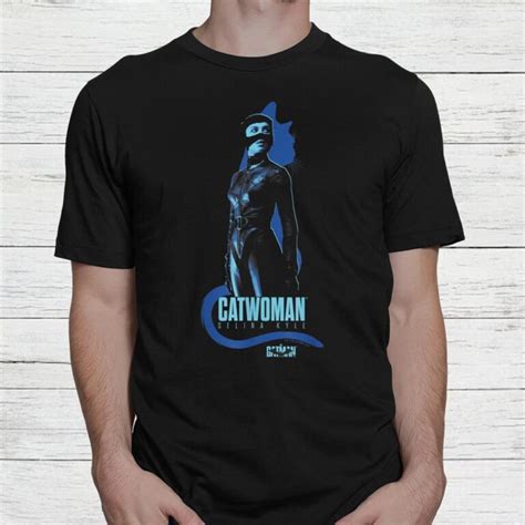 The Batman Catwoman Selina Kyle Cat Silhouette Shirt Teeuni