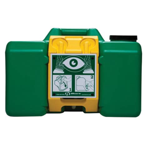 Well you're in luck, because here they come. Airgas - H307501FP - Haws® 9 Gallon Portable Gravity Fed Freeze Protected HDPE Eye Wash Station ...