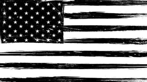 Black And White American Flag Illustrations Royalty Free Vector