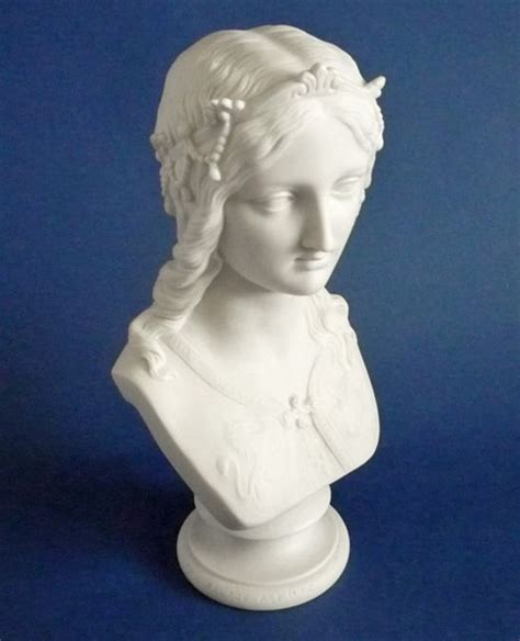 Copeland Parian Ware Crystal Palace Art Union Bust Of Enid By F M