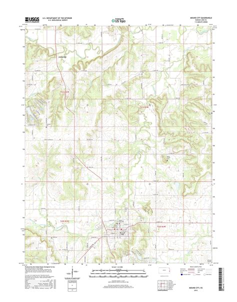 Mytopo Mound City Kansas Usgs Quad Topo Map