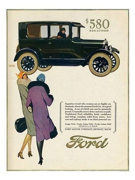 Ap2185 Ford Car Advert Art Deco Vintage Ads Art Deco Print Vintage