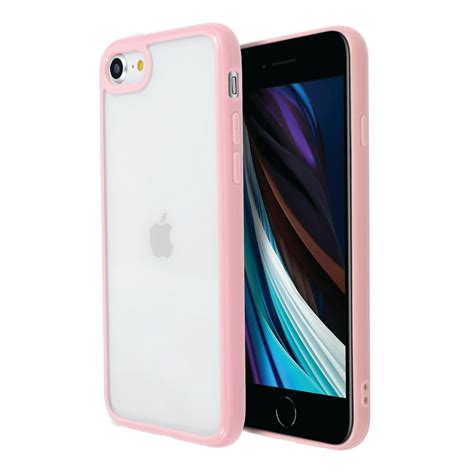 Crystal Clear Case For Iphone Se 2020 2nd Gen Color Raised Edge