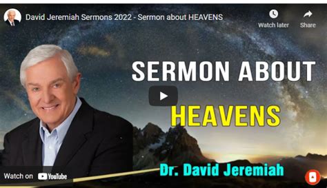 David Jeremiah Sermons 2022 Sermon About Heavens The Son Of God