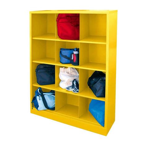 Cubby 46 In X 66 In Yellow 12 Cube Organizer Ic00461866 Ey The Home