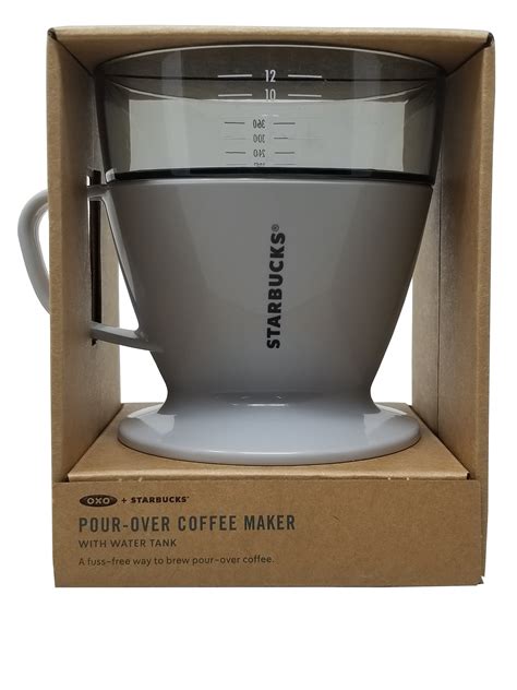 Starbucks Oxo Single Serve Pour Over Coffee Maker With Water Tank