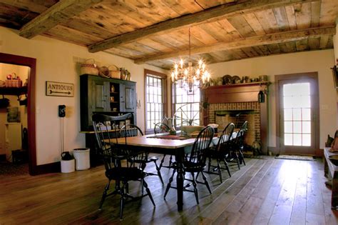 Charm is abundant in this contemporary cottage dining room. New England Salt Box Style - Traditional - Dining Room ...