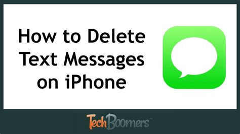 How To Delete Text Messages On Iphone Youtube