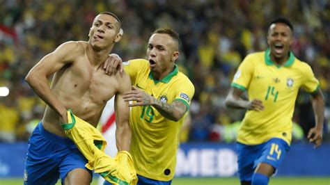 Richarlison has been heavily mocked on social media for recreating lionel messi's iconic celebration after his goal against lincoln city. Copa America final: Brazil vs Peru, results, score ...