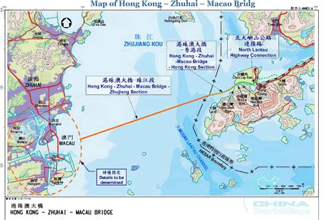 Map Of Hong Kong Zhuhai Macao Bridge
