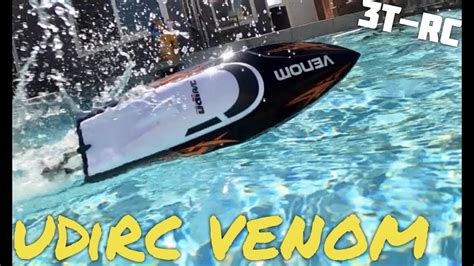 Udirc Venom Rc Boat Action Video Super Cheap And Fun Pool Basher Youtube