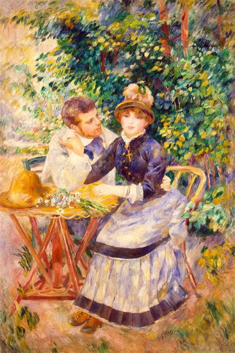Pierre Auguste Renoir In The Garden French Impressionist Painter Poster