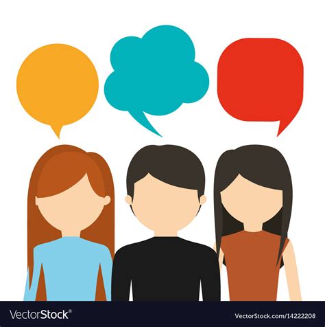 People Having Conversation Icon Image Royalty Free Vector