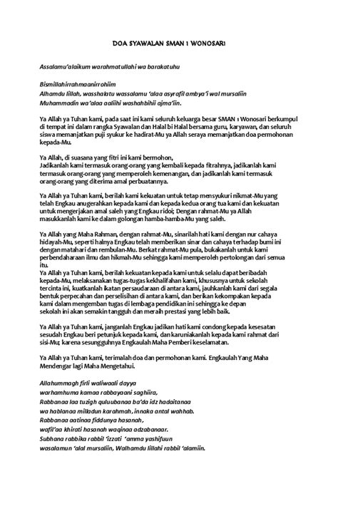 Doa dalam doa penutup acara berisi tentang permohonan ampun kepada allah atas segala dosa yang telah diperbuat. Teks Doa Pada Acara Halal Bihalal - Terkait Teks