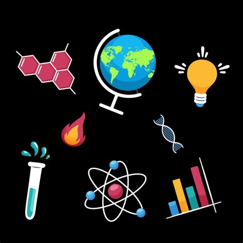 Science Element Vector Background Collection Of Colorful Science