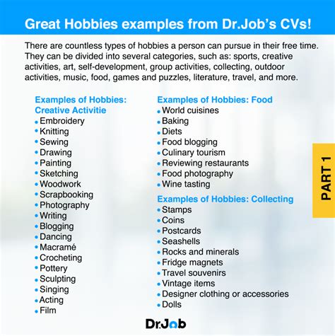 Hobbies And Interestsbest Ones To Put On A Cv 2022