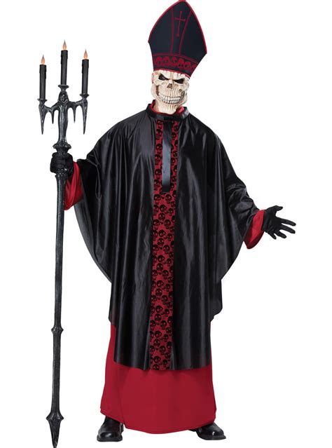 Mens Black Mass Priest Costume The Coolest Funidelia