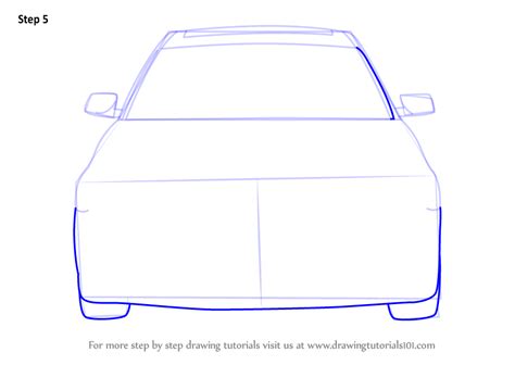Learn How To Draw Car Front View Cars Step By Step Drawing Tutorials