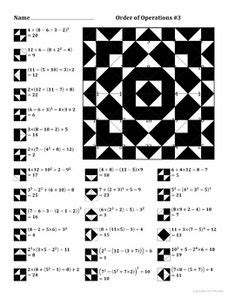 If you work your way through all of them, you'll be an order of operations expert in no time. Pythagorean Theorem Color Worksheet | Pythagorean theorem ...