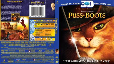 Puss In Boots Movie Blu Ray Scanned Covers Puss In Boots 3d