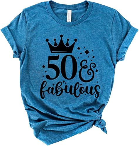 Fifty And Fabulous Shirt 50th Birthday T 50 Af T Shirt Birthday Bash Tshirt