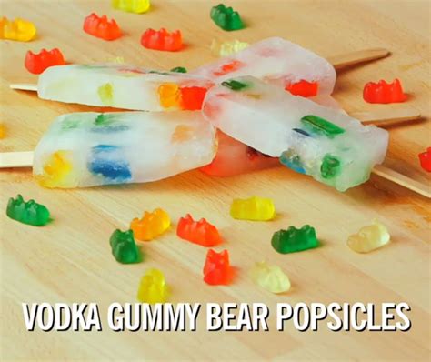 Definitely Need To Try This Gummy Bear Popsicles Vodka Gummy Bears