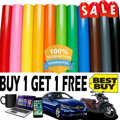 Car Sticker Buy 1 Get 1 Free 8 Inches X 24 Inches Vinyl Wrap Decal