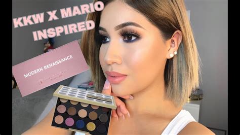 kkw x mario inspired makeup tutorial using other palettes youtube