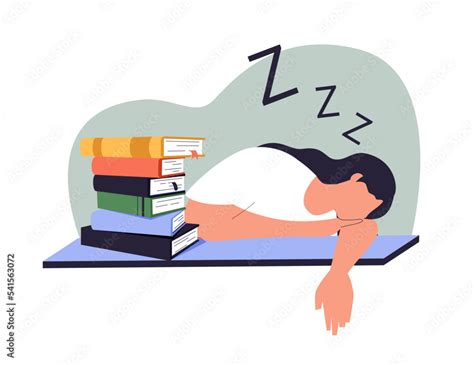 Cartoon Vector Illustration Of Studying And Education Students