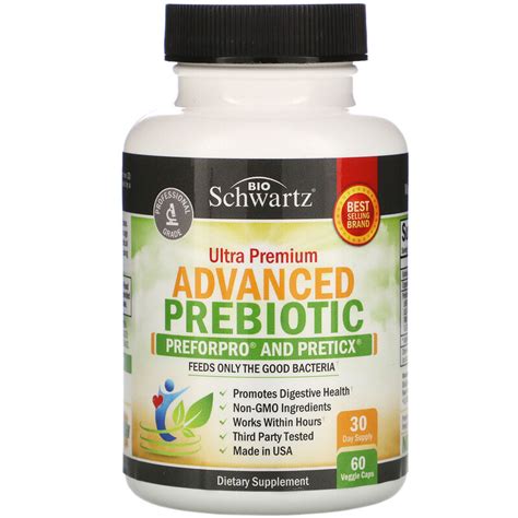 Bioschwartz Advanced Prebiotic 60 Veggie Capsules Iherb