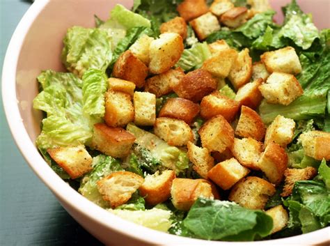 Recipes By Rachel Rappaport Caesar Salad With Toasty Garlic Croutons