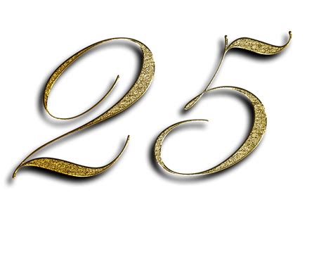 Zahlen 25 Gold Kostenloses Bild Auf Pixabay