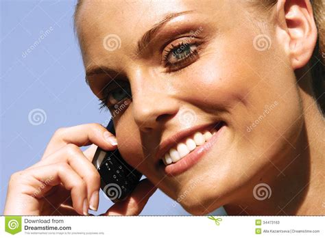 Woman Talking On Cell Phone Ll Stock Image Image Of Business Call 34473163