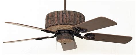 Chandeliers, bathroom lighting, pendants, ceiling lights Log Style Ceiling Fan Design - Eclectic - Ceiling Fans ...