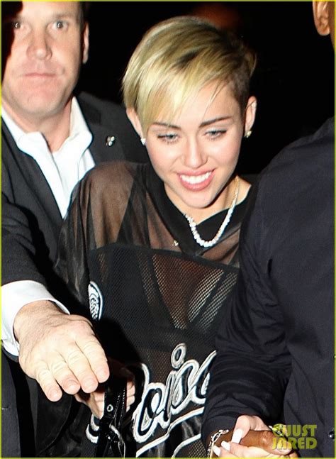 Miley Cyrus Saturday Night Live After Party In Sheer Outfit Photo