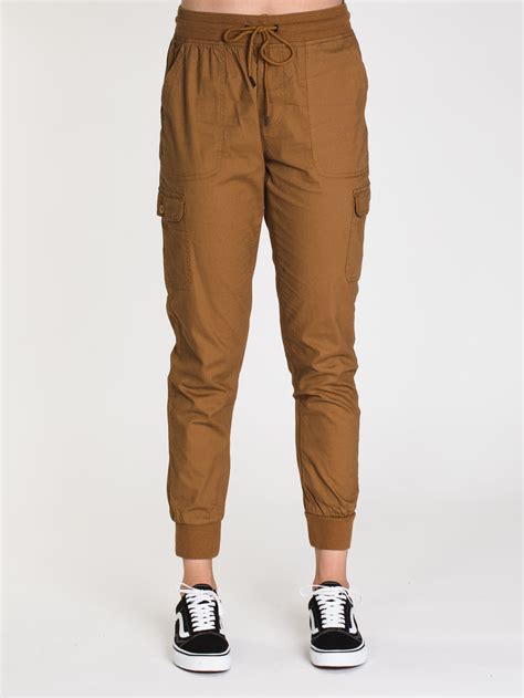 Womens Cargo Jogger Camel Clearance