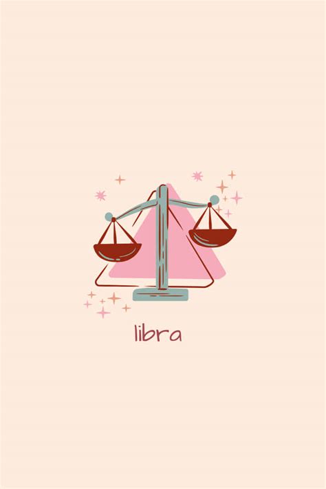 Download Celebrate Libra Season With A Cute Libra Zodiac Sign Illustration Wallpaper