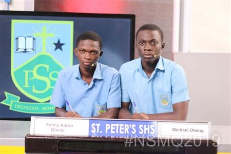 Nsmq 2019 St Peters Prevails Over Wesley Girls And Tepa Shs To Final