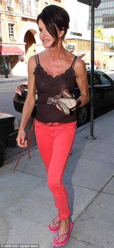 Janice Dickinson 57 Tries To Pull Off Youthful Look In Sheer Top