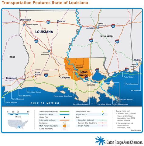 Brac Mapstransportlouisiana Baton Rouge Area Chamber Brac