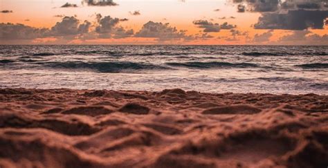 Brown Sand Beach Sunset Close Up Wallpaper Hd Image Picture Background E Wallpapersmug