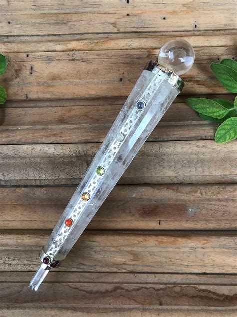 chakra balancing wand crystal wand quartz wand healing etsy