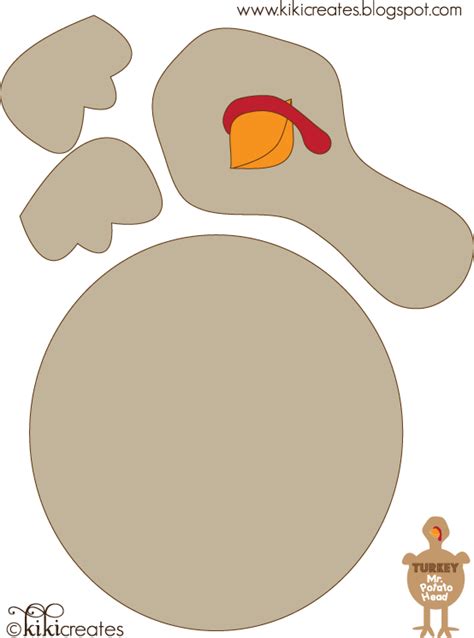 Printable Turkey Craft Template