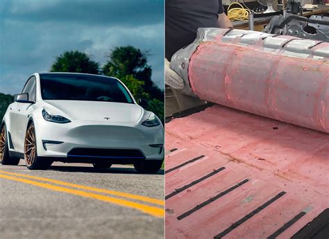 Tesla model y 4680 battery pack gets torn down by munro, cells coated